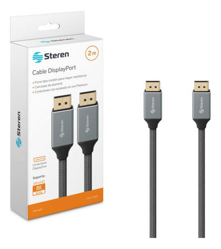 Cable Steren 295-600 Displayport A Displayport 2m Negro