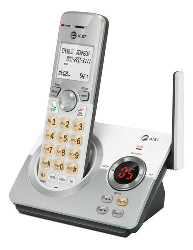 Teléfono Inalámbrico At&t El52119 Con Contestadora Y Bloqueo Plateado