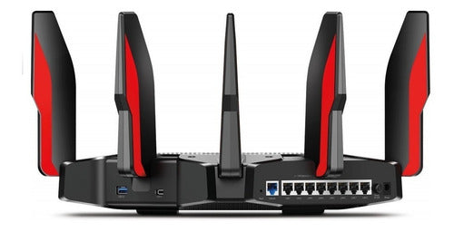 Router Tp-link Archer Ax11000 V1 Rojo/negro Wifi 6