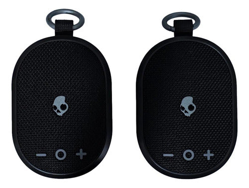 Skullcandy Kilo Double Set Bocinas Bluetooth Resistentes Al Agua Con Estuche, Sonido Estéreo Tws 24h Batería Color Negro