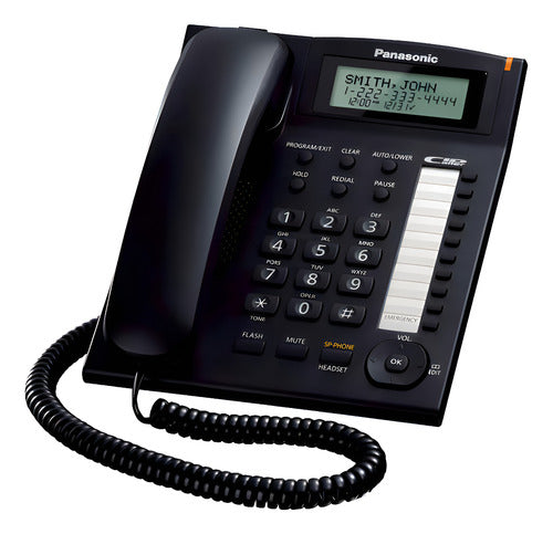 Teléfono Panasonic Kx-ts880b Fijo - Color Negro