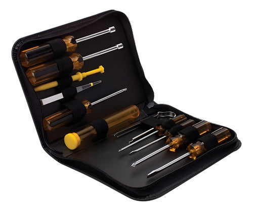 Kit De Herramientas Steren Her-150 Maletín Negro 11 Pzas