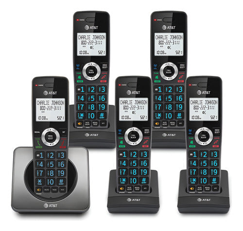 Teléfono Residencial Inalámbrico At&t Gl2101-5 Dect 6.0 De 5