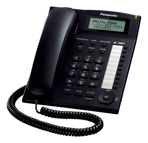 Teléfono Panasonic Kx-ts880b Fijo - Color Negro
