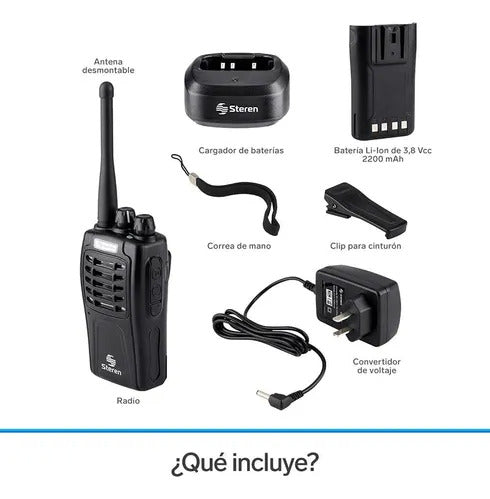 Walkie-talkie Steren Rad-510 Negro 16 (Reacondicionado)