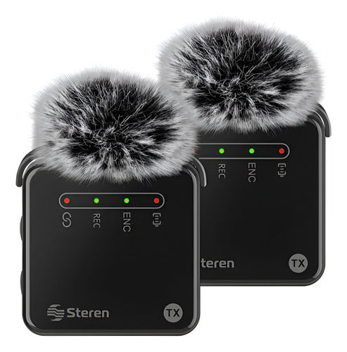 Micrófono Steren Mic-9000 Negro Inalámbrico Usb C