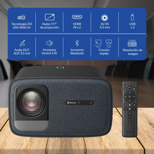Proyector Multimedia Home Theater Full Hd De 20 200 Lm 650