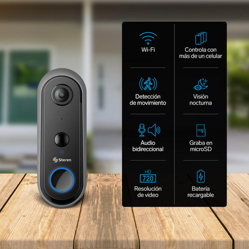 Video Timbre Wi-fi* Cctv-0950