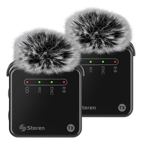 Micrófono Steren Mic-9000 Negro Inalámbrico Usb C