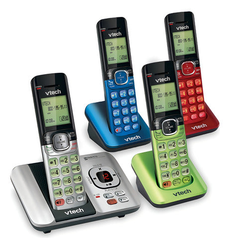 Vtech Cs6529-4b Teléfonos Inalámbricos 4pz Colores Varios