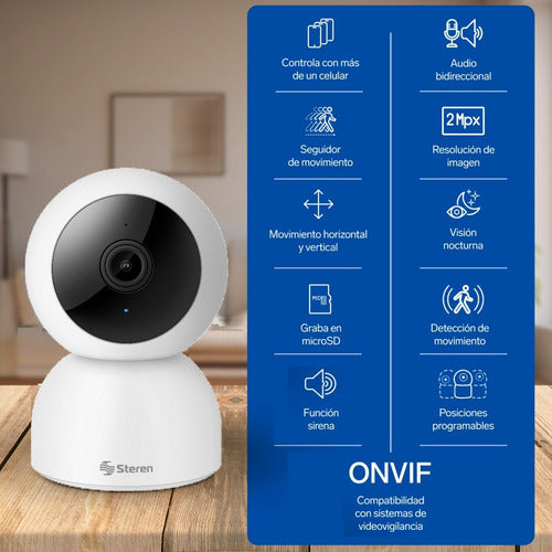 Cámara De Seguridad Wi-fi 3 Mpx Robotizada Con Seguidor De M