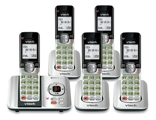 Vtech Inalámbrico Modelo Cs6529-5 Con 5 Unidades Color Plate