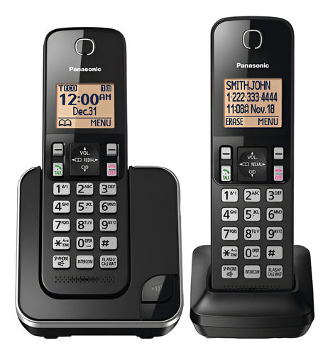 Teléfono Inalámbrico Panasonic Kx-tgc352b Con 2 Auriculares