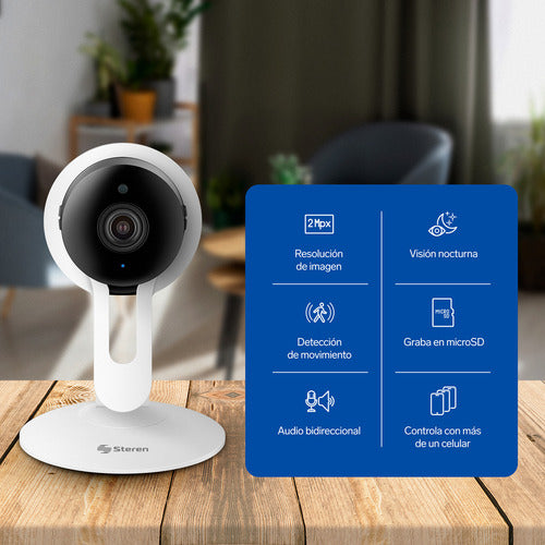 Cámara De Vigilancia Wi-fi Steren Smart Home Cctv-204 Blanco