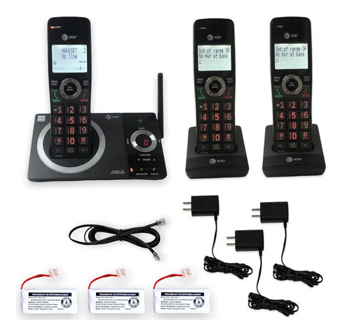 Teléfono At&t Cl82319 Reacondicionado Negro Contestador