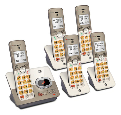 At&t Inalámbrico El52513 Retroiluminado 5 Auriculares