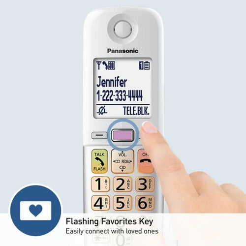 Teléfono Panasonic Kx-tgu430w Blanco.