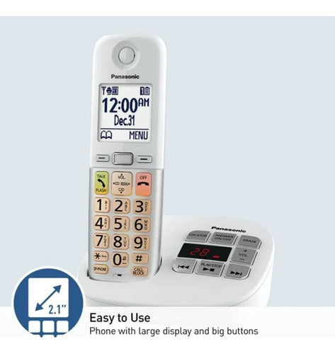 Teléfono Panasonic Kx-tgu430w Blanco.
