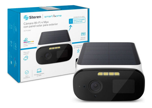 Cámara De Seguridad Wi-fi 4 Mpx Fija Con Panel Solar, Para E