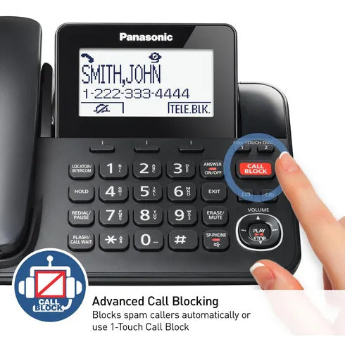 Panasonic Kx-tgb852b Teléfono 2 Ext. Alámbrico
