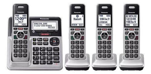Bloquéalos¡ Teléfonos Panasonic Bluetooth Kx-tg994sk Color Plateado