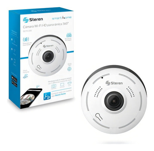 Cámara Vigilancia Espía Steren Cctv-232 Wi-fi Blanca 360