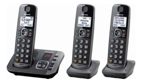 Teléfono Inalámbrico Expandible Panasonic Kx-tge633 3 Tel