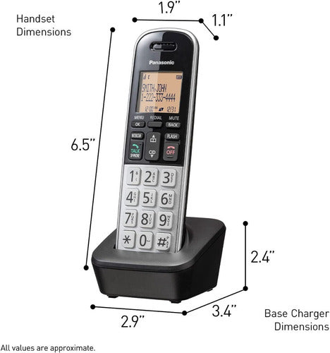 Teléfono Inalámbrico Compacto Panasonic Con Bloqueo Llamadas