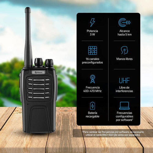 Steren Rad-510 Walkie-talkie 1 Radio Portátil