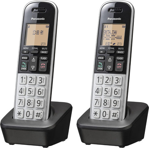 2 Teléfonos Inalámbricos Compacto Panasonic Bloqueo Llamadas