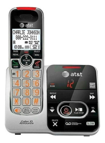 Teléfono At&t Crl32102 Inalámbrico - Color Negro/plateado