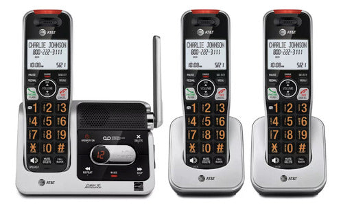 3 Telefonos Inalambricos At&t Bl102-3  Caja Abierta