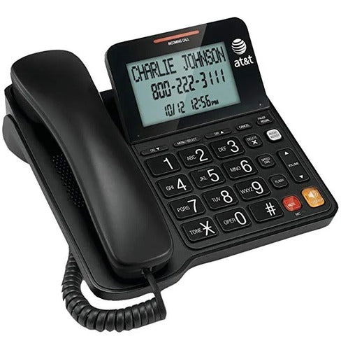Telefono At&t Alambrico Con Pantalla Grande Cl2940