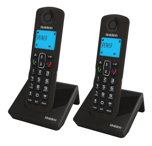 Juego De 2 Telefonos Inalambricos Uniden At-3101-2 Negros