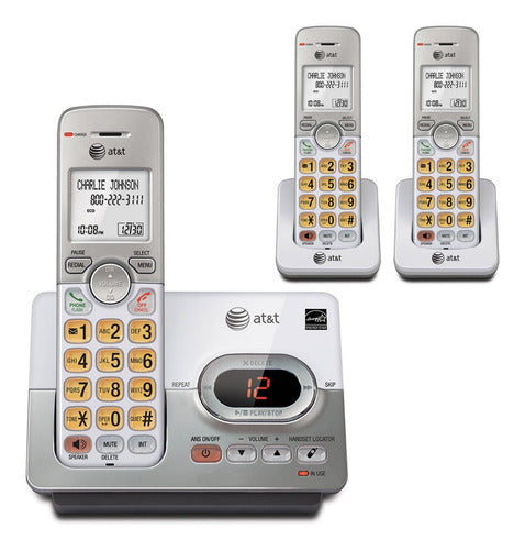 Juego De 3 Teléfonos Inalámbricos Con Contestadora At&t