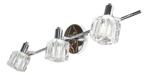 Riel De 3 Luces Lampara Led Interior Salacocinacomedor Cromo