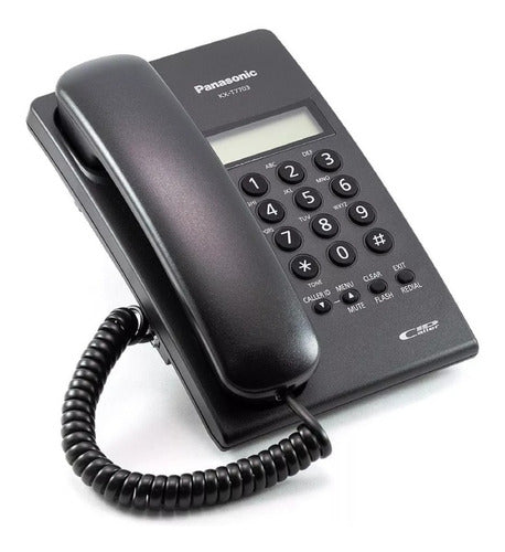 Teléfono Panasonic Kx-t7703 Fijo - Color Negro