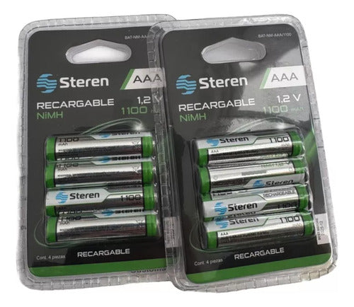 Pilas Steren Bat-nm-aaa/600 Aaa 2 Pack(8) Recargables