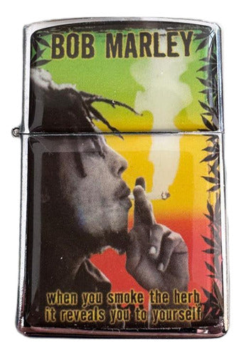 Encendedor Tipo Zippo Reveals Yourself Bob Marley
