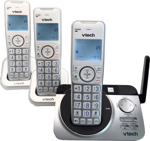 Juego De 3 Teléfonos Inalámbricos Vtech Con Contestadora
