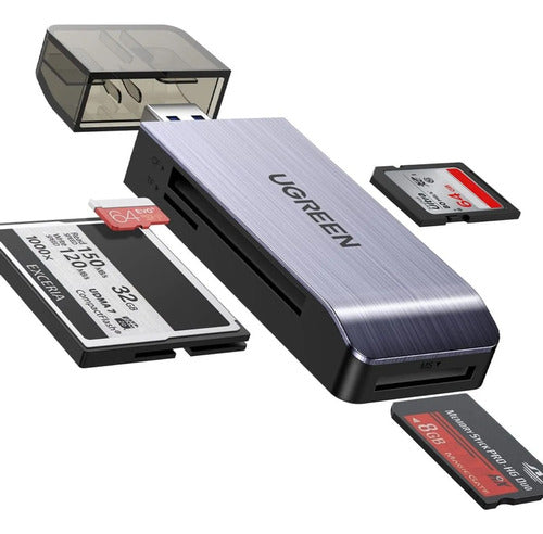 Ugreen Lectora De Tarjetas Cf Tf Sd Ms 4 En 1 Usb 3.0