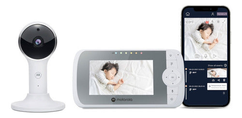 Monitor Para Bebés Inalámbrico Motorola Vm64 Connect Con Cámara Y Wi-fi Voltaje 127v