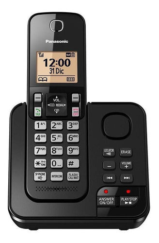 Teléfono Panasonic  Kx-tgc362b Inalámbrico Rural - Color Negro