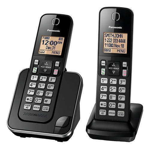 Teléfono Panasonic Central Kx-tgc352 Inalámbrico 127v - Color Negro