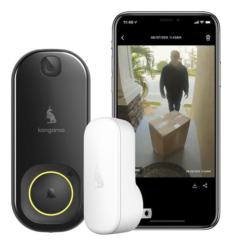 Timbre Con Wifi Y Camara, Se Instala En 5 Min Pilas Aa Usado
