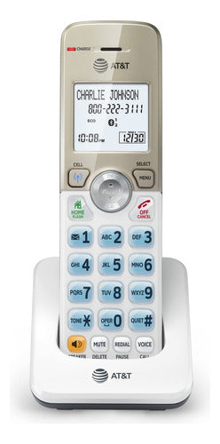 Auricular Accesorio Dl70019 De At&t Para Teléfono Dl72x19 Con Conexión Bluetooth Al Celular, Bloqueo De Llamadas, Pantal