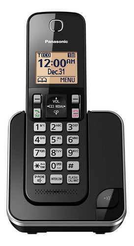 Teléfono Panasonic Central Kx-tgc350 Inalámbrico 127v - Color Negro