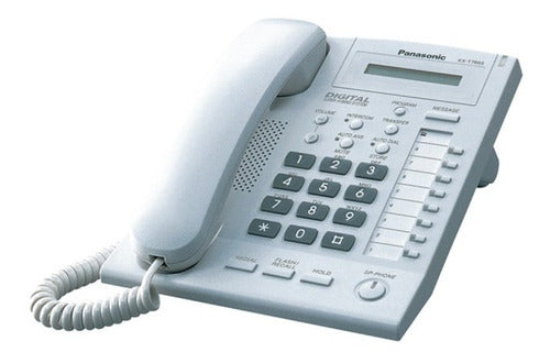 Telefono Panasonic Para Conmutadores Digitales Kx-t7665x-wh