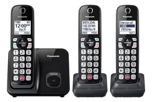 Telefono Inalambrico Con Bloqueo, Id Y Pantalla Kx-tgd813 Color Negro