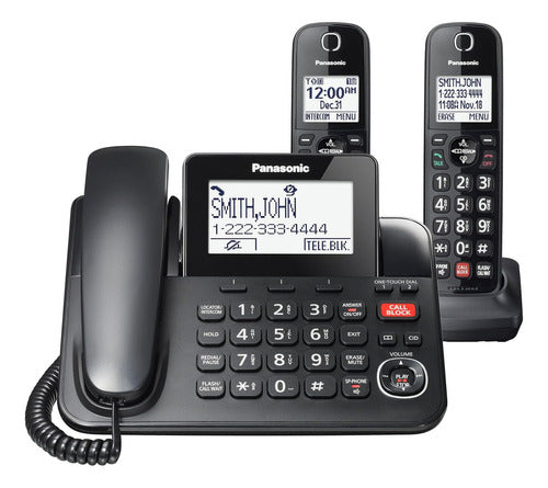 Set De Teléfono Panasonic Kx-tgf852b, Con Pantalla, Inter
